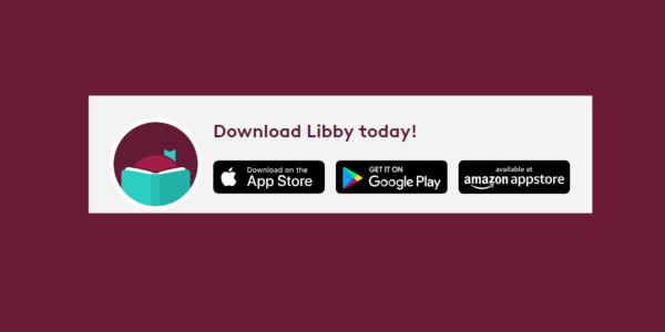 gezeigt werden die Downloadmöglichkeiten für die Libby-App, für Deutsch- und Fremdsprachige elektronische Medien