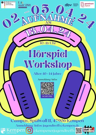 Plakat zum Hörspiel-Workshop