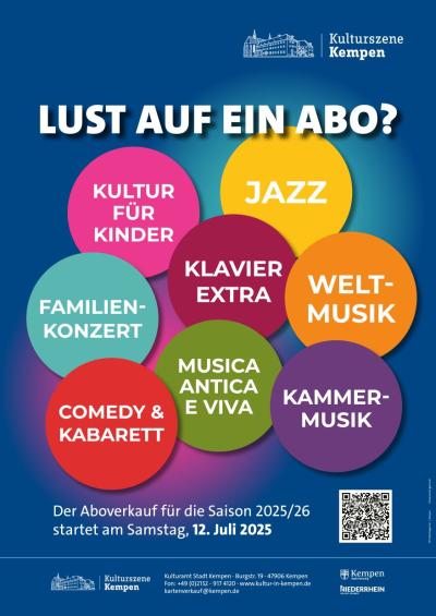 Kulturszene-Plakat-Aboverkauf-2025, © PEP Werbeagentur