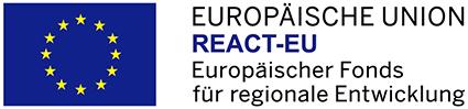 Logo Europäische Union REACT-EU Europäischer Fonds für die regionale Entwicklung Logo Europäische Union REACT-EU Europäischer Fonds für die regionale Entwicklung