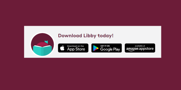 Downloadmöglichkeiten für die Libby-App gezeigt werden die Downloadmöglichkeiten für die Libby-App, für Deutsch- und Fremdsprachige elektronische Medien