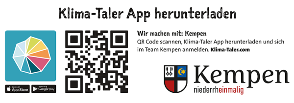 QR Code Klima-Taler App Qr-Code verlinkt zur Klima-Taler App