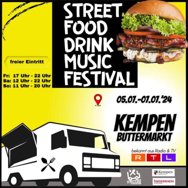 Streetfood-Festival 2024 Plakat Streetfood-Festival in Kempen 2024