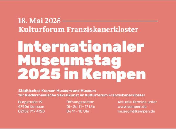 Postkarte zum Museumstag 2025, © Kulturamt Kempen Postkarte zum Museumstag 2025, © Kulturamt Kempen