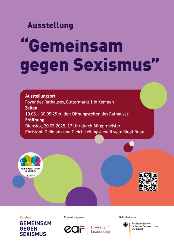 Plakat Gemeinsam gegen Sexismus Plakat Gemeinsam gegen Sexismus
