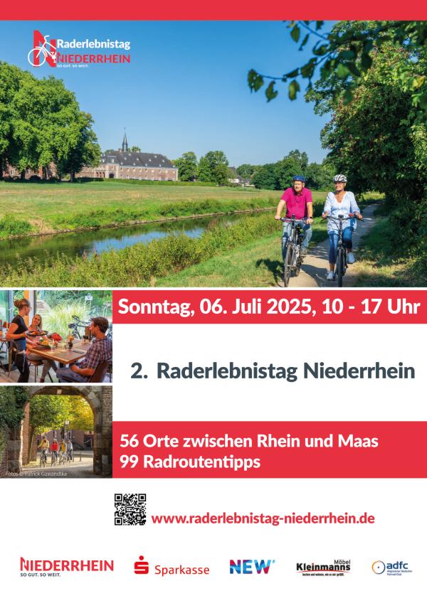 Plakat Raderlebnistag Niederrhein 2025 Plakat 2. Raderlebnistag Niederrhein 2025