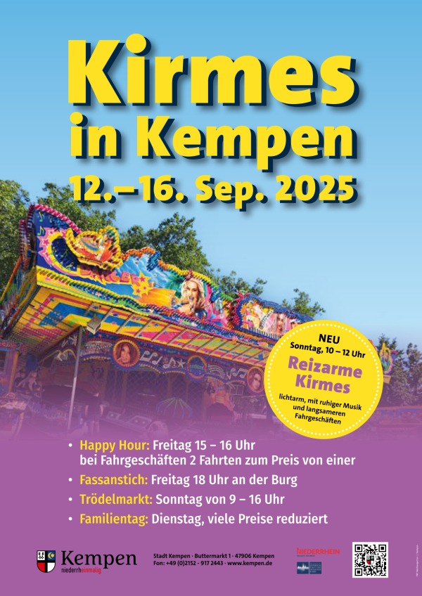 Herbstkirmes 2025 Plakat zur Herbstkirmes in Kempen 2025