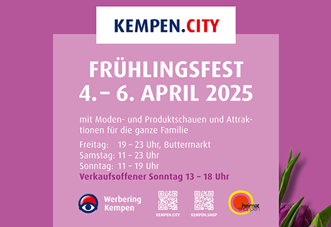 Plakat mit Daten zum Frühlingsfest 2025