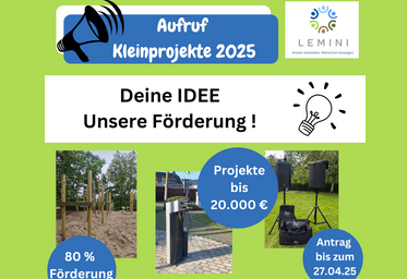 Plakat zum Aufruf Kleinprojekte 2025