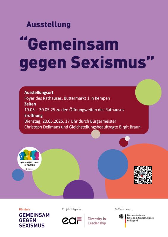Plakat Gemeinsam gegen Sexismus