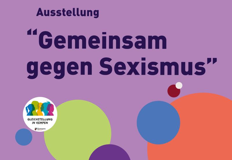 Plakat Gemeinsam gegen Sexismus