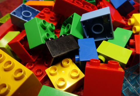 Bunte Lego Duplosteine