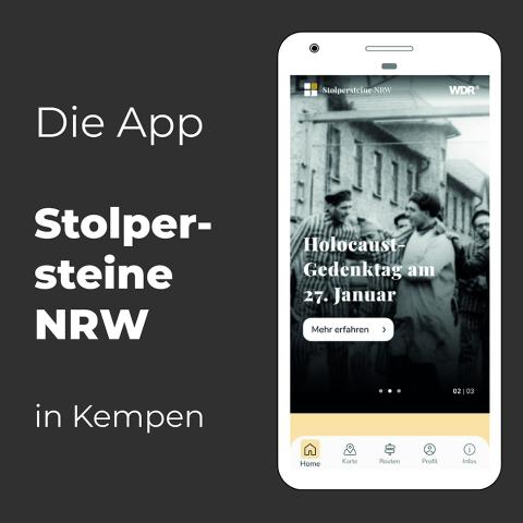 Stolpersteine in NRW APP