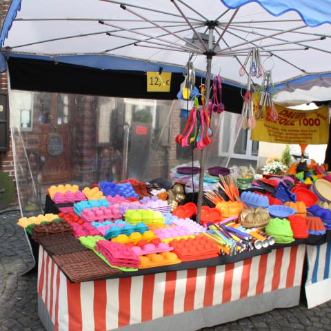 Stand beim Halbfastenmarkt in Kempen