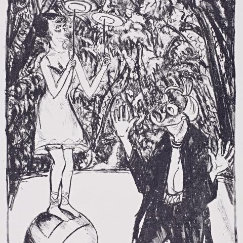 Heckel Erich Kugelläuferin, 1916, © Eric Jobs, Hattingen