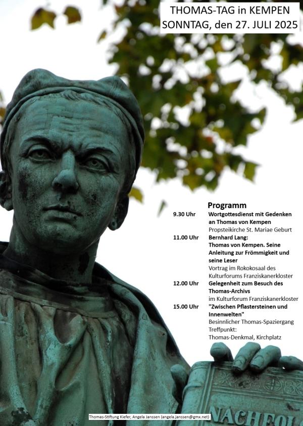 Event Image: Bernhard Lang: Thomas von Kempen. Seine Anleitung zur Frömmigkeit und seine Leser