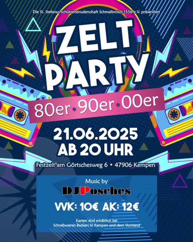 Event Image: Zeltparty mit Musik der 80er, 90er und 00er Jahre